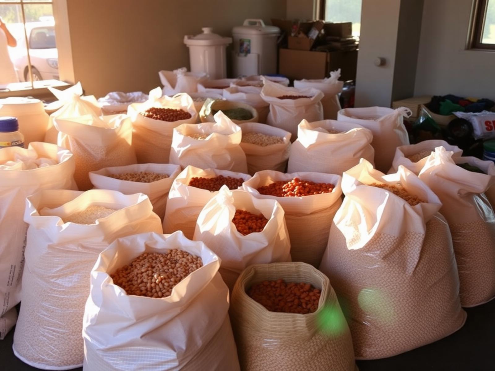 Comida na mesa do próximo